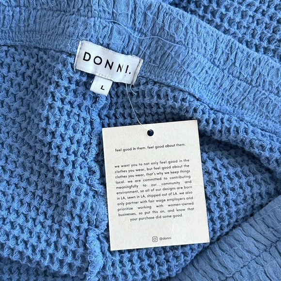 DONNI waffle henley short - Picture 6 of 8